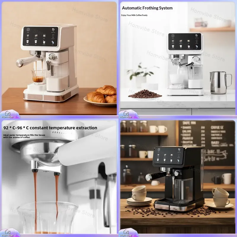Home Bar And Coffee - Espresso 20 Bar Hochdruck-Automatischer Milchaufschäumer mit