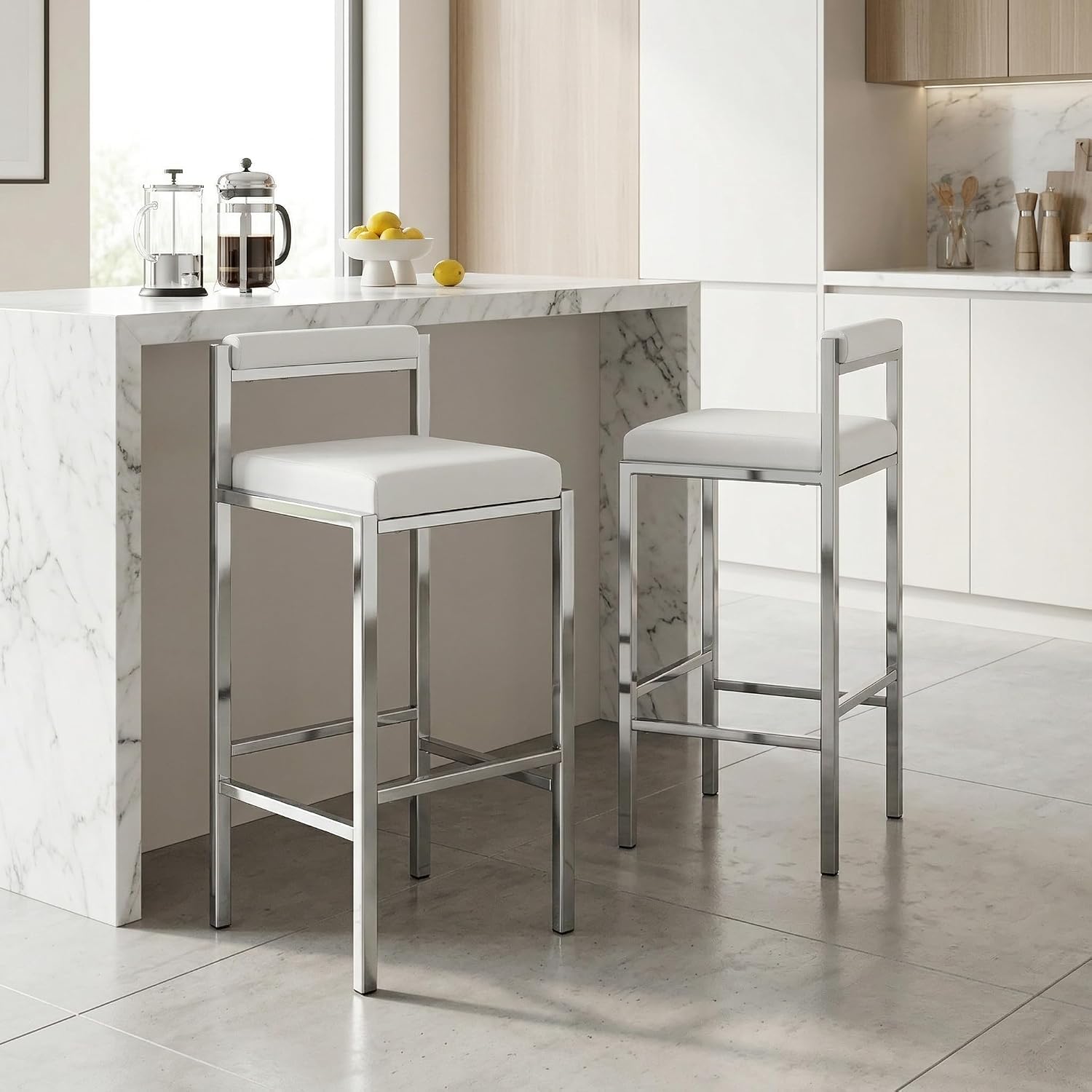 Home Bar And Counter - Barhocker-Set mit 2 Stühlen, 30 Zoll,