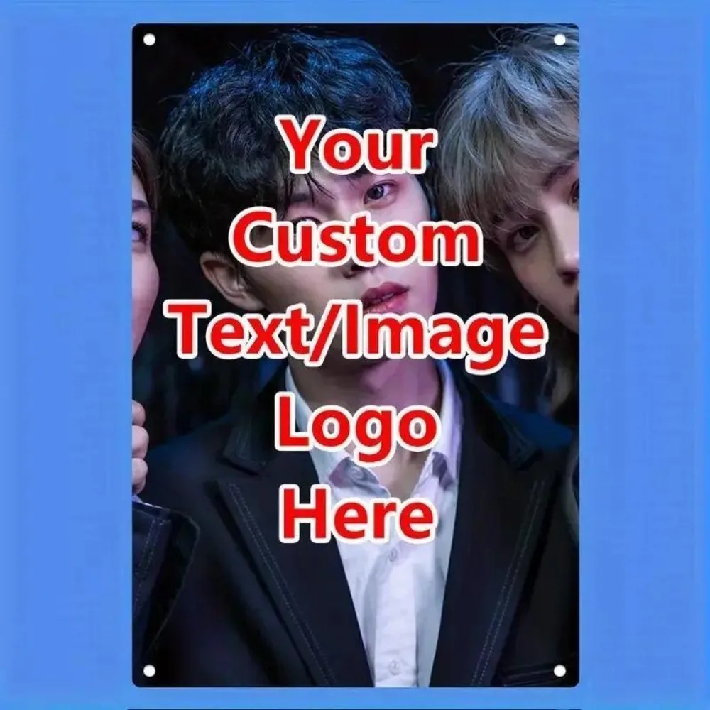 Home Bar Signs - [2D Flach] 8x12 Zoll Personalisiertes Foto-Text