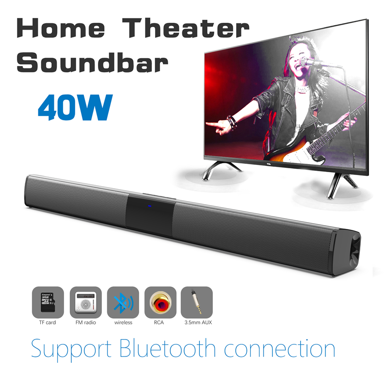 Home Bar And Theater - 40W Wireless Bluetooth 5.0 Soundbar Lautsprecher
