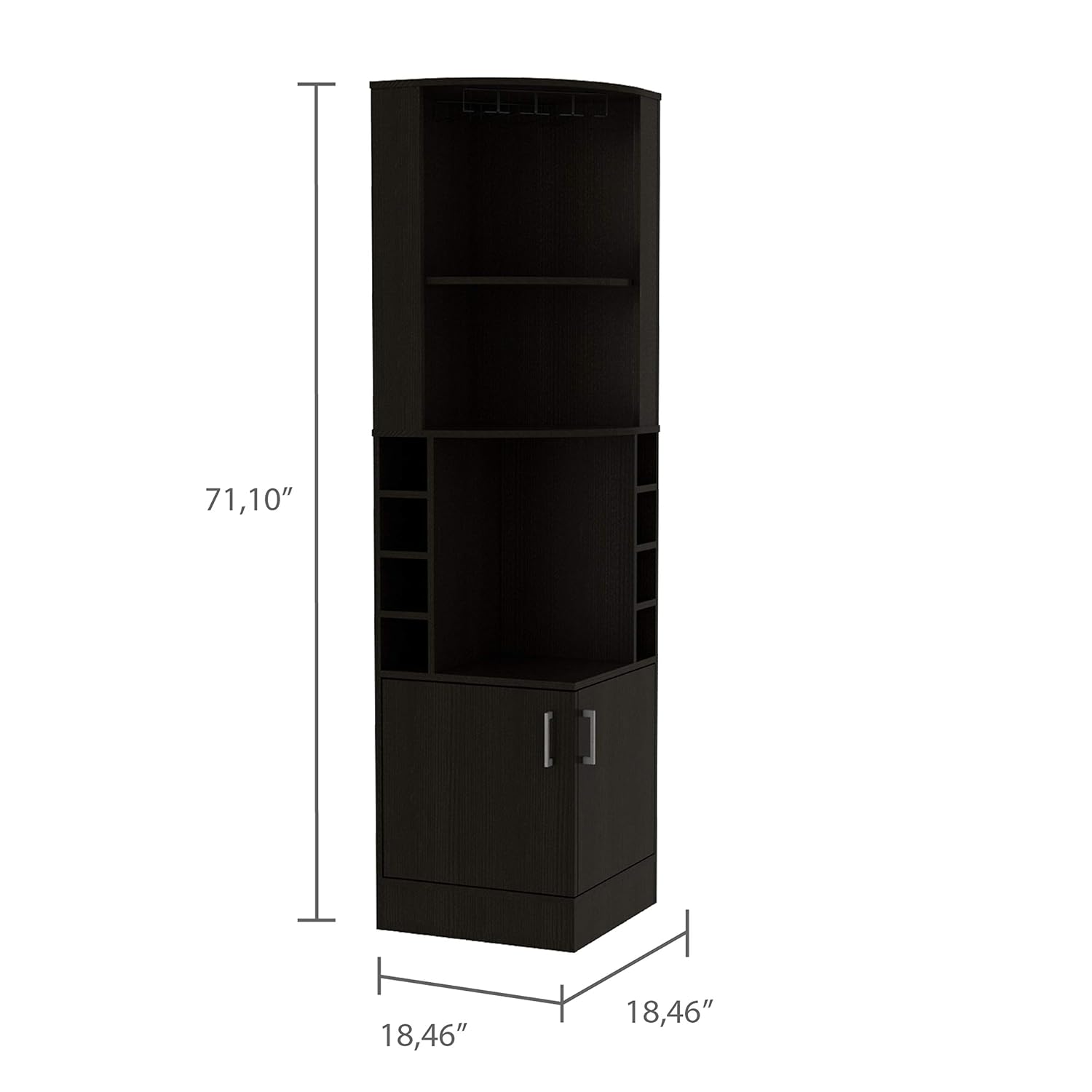 Eckbarschrank mit 2 Regalen, G – Home Bar Shelves Bewertung und Preis