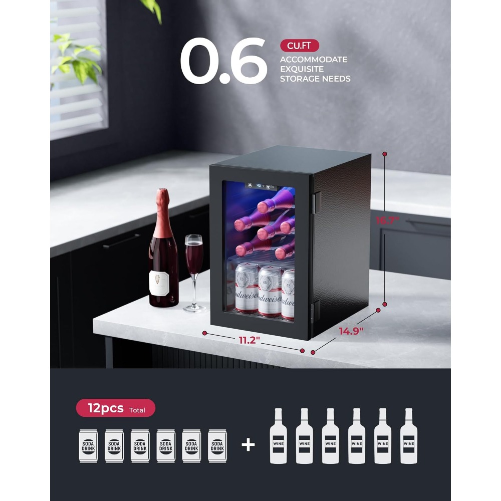 24-Dosen-Minikühlschrank, 0,6  – Home Bar Shelves Bewertung und Preis