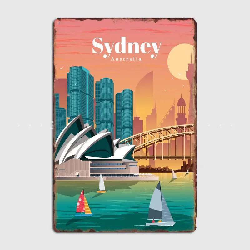 Reise-Poster Sydney Sehenswürd – Home Bar Sydney Bewertung und Preis