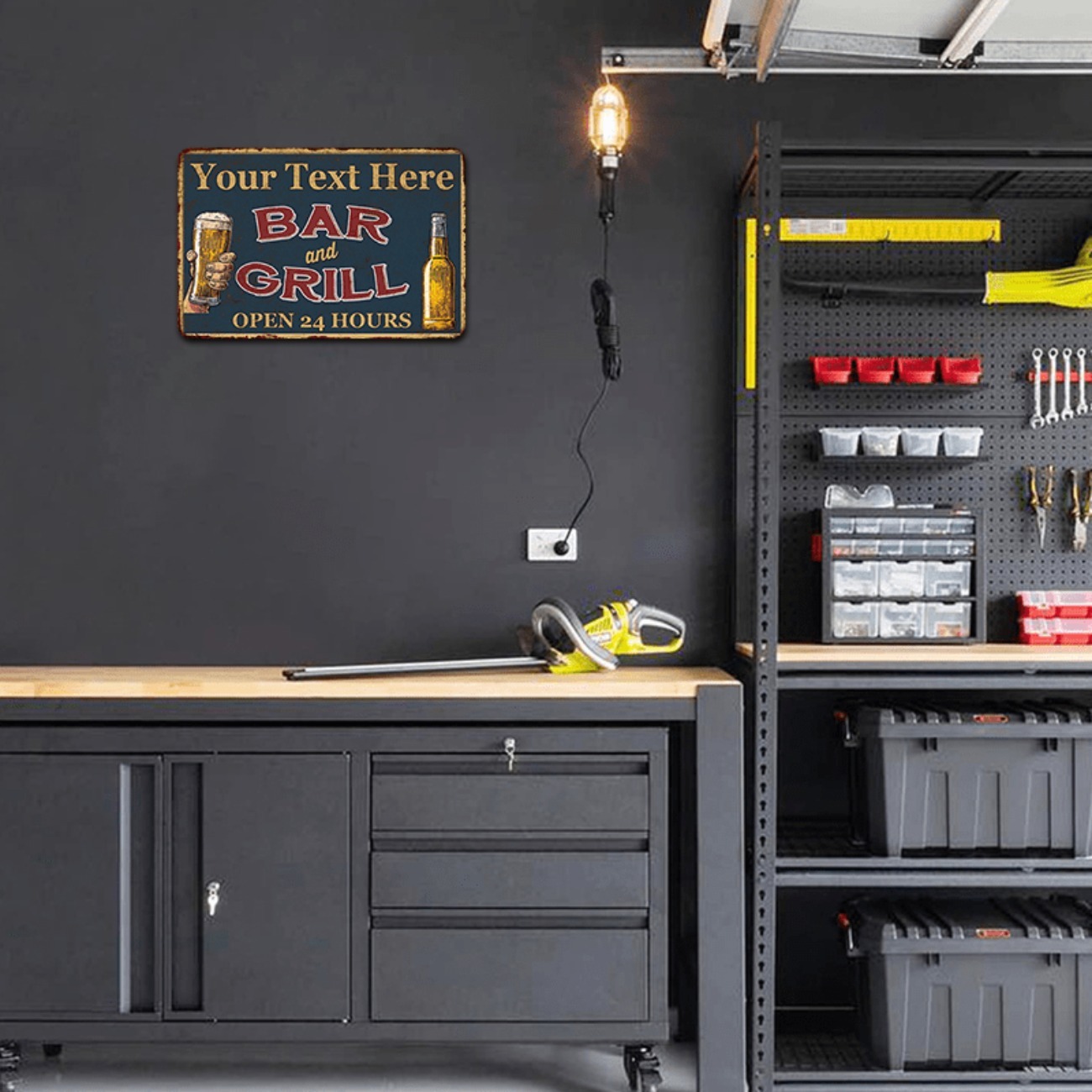 Anpassbares Bar- & Grill-Schil – Home Bar Signs Bewertung und Preis