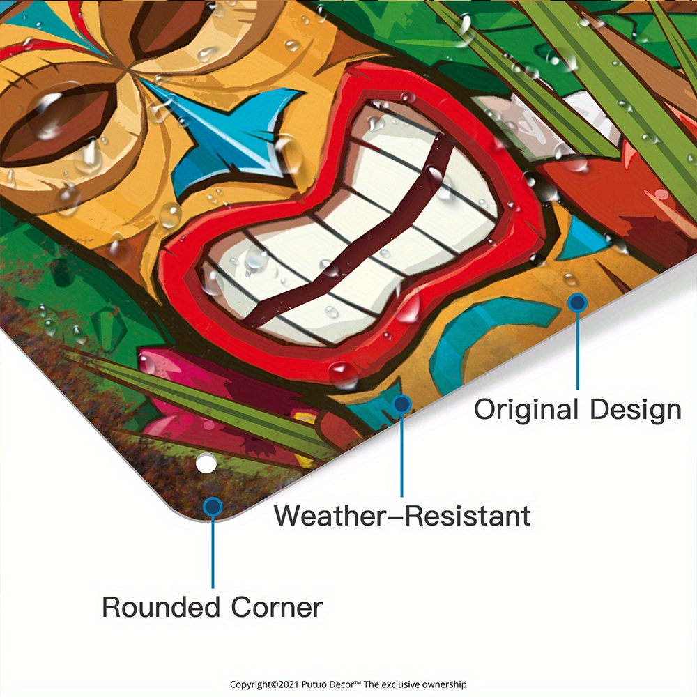 Individuelles Tiki-Bar-Schild, – Home Bar Signs Bewertung und Preis