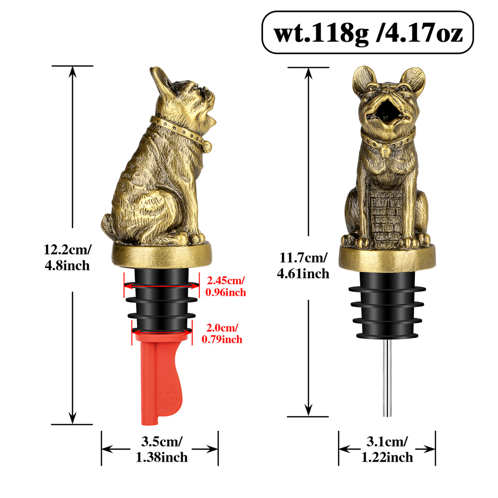 Niedliche französische Bulldog – Wine Preservation Pump Bewertung und Preis