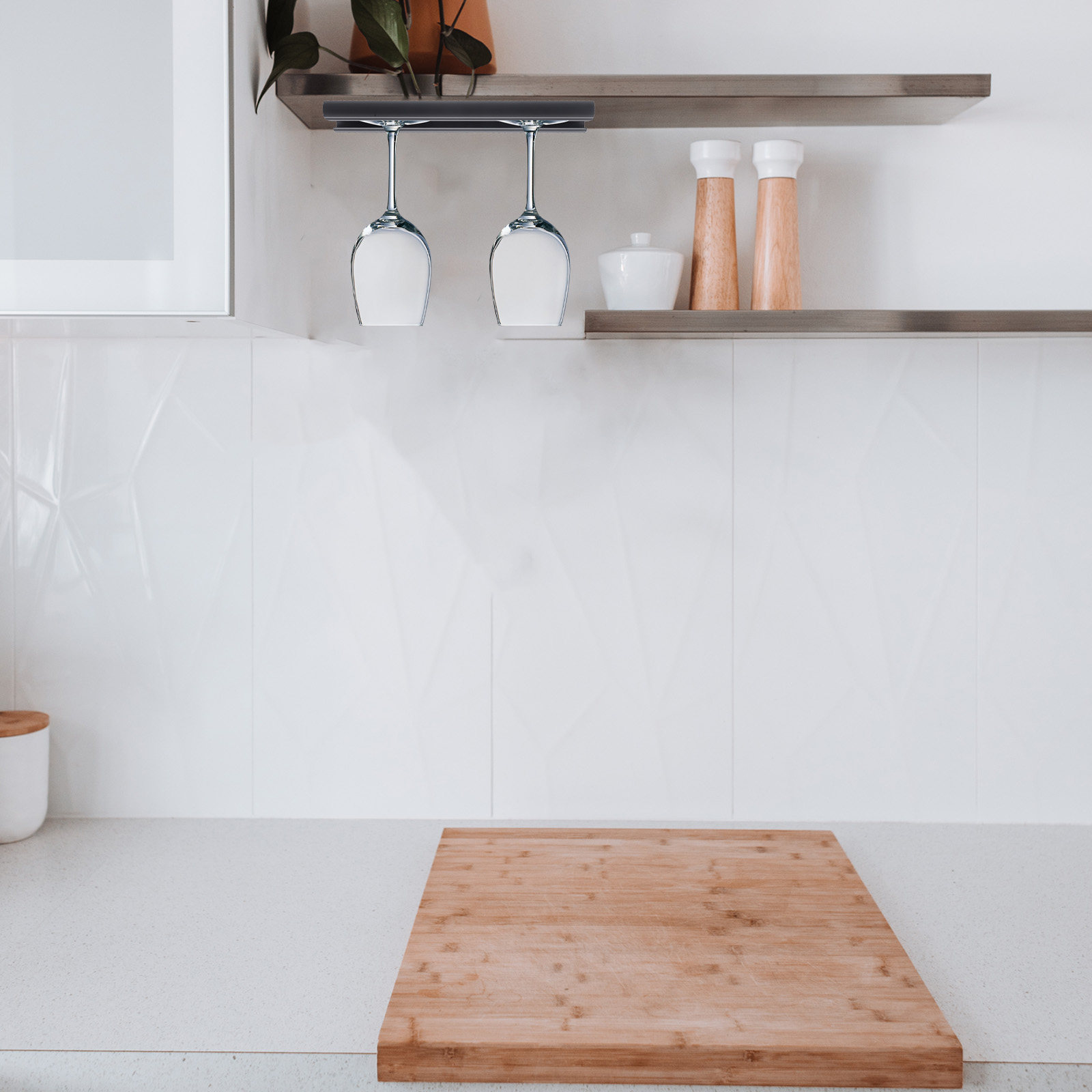Edelstahl-Weinglashalter für u – Home Bar Shelves Bewertung und Preis