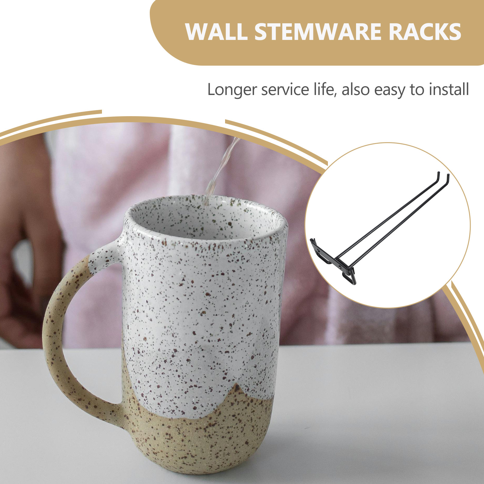 Hängender Weinglashalter für d – Home Bar Shelves Bewertung und Preis
