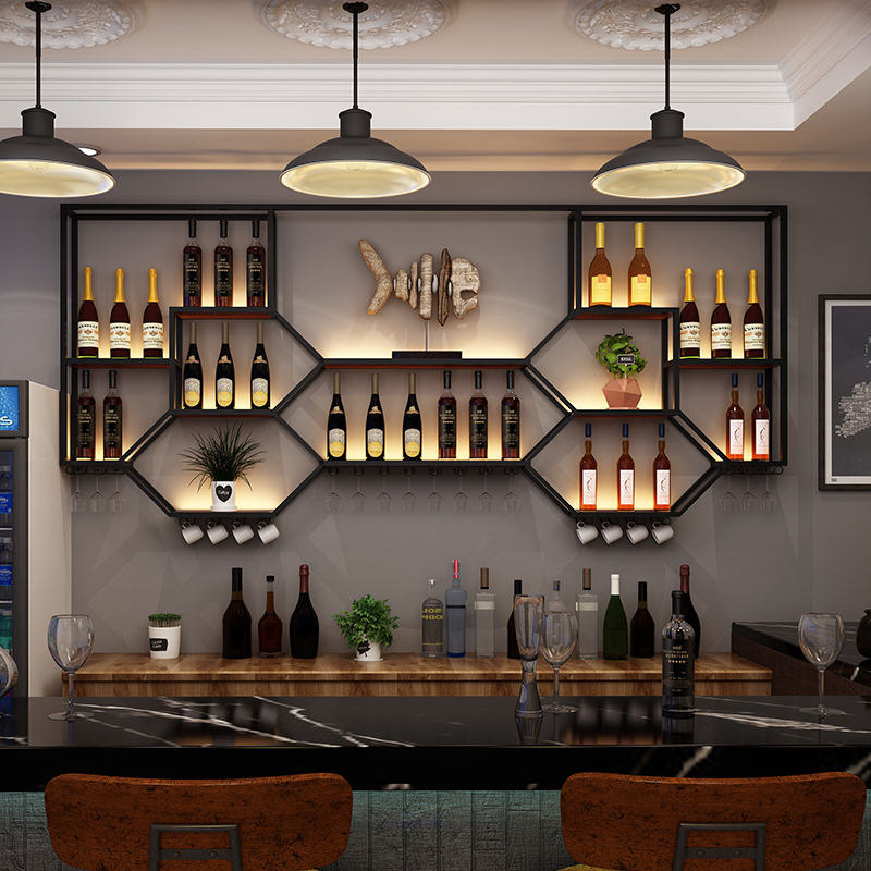 Metallregale Weinschrank Wohnz – Home Bar Shelves Bewertung und Preis